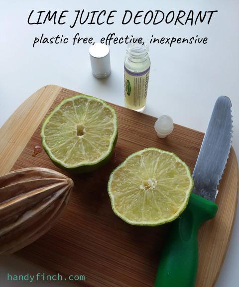 Lime Juice Deodorant: Plastic Free and Zero Waste - Handy Finch